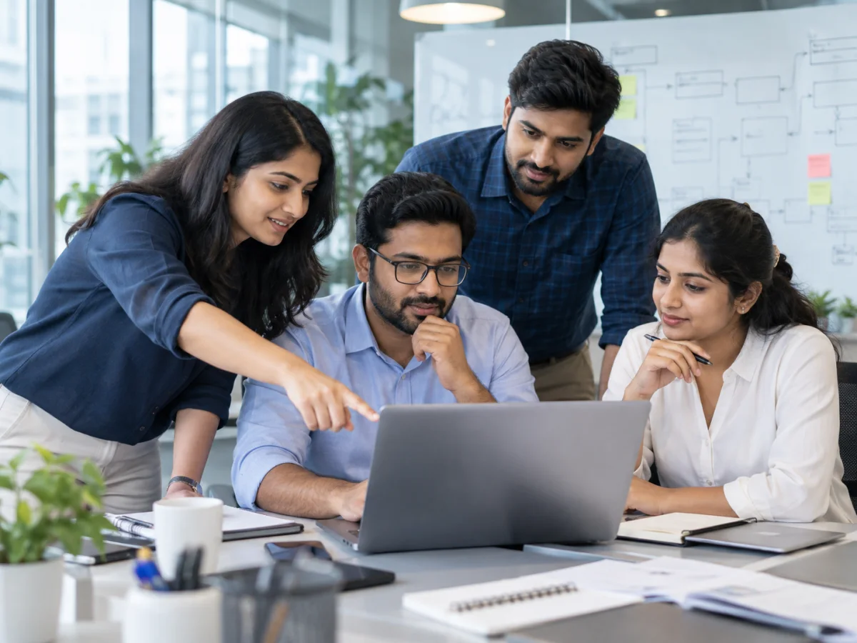Indian software professionals collaborating as a dedicated engineering team
