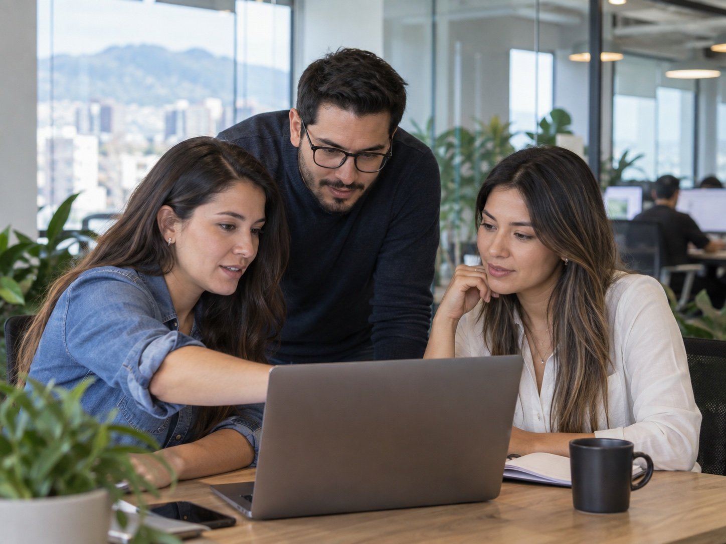 Nearshore software engineering team collaborating during shared working hours